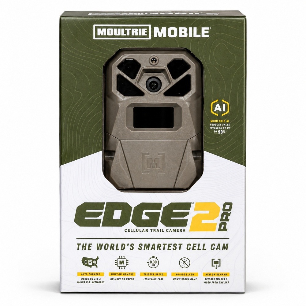 Moultrie Mobile Edge 2 Pro Cellular Trail Camera 40MP Tan Hunting Game Camera